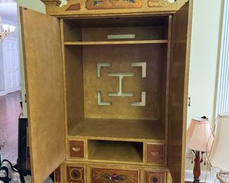 $420 Opened Mid Century Armoire 