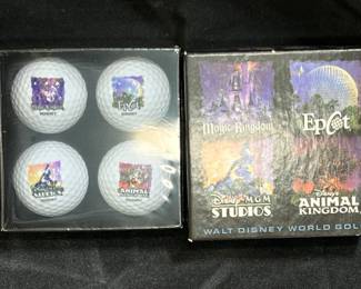 New in Box Disney Themed 4 Pack Golf Ball Set