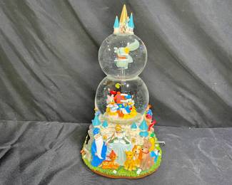 Disney Double Bubble Globe Dumbo Flying In Top