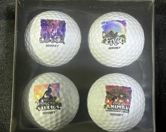 New in Box Disney Themed 4 Pack Golf Ball Set