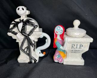 Disney Nightmare Before Christmas Sugar & Creamer