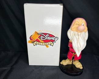 Disney Auction VTG Grumpy Bobble Head - RARE -