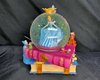 Disney Cinderella Book Musical Globe Snow Globe
