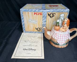 Limited Ed. Disney Lady & The Tramp Tea Pot