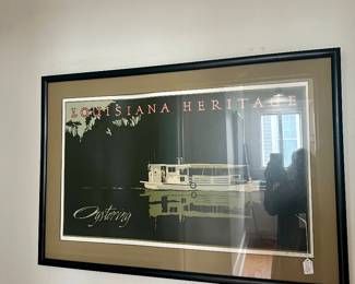 Louisiana oystering poster