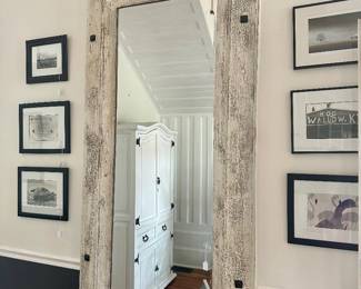 Collection of photographs framed in black