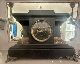 Mantle clock - later 19th C.