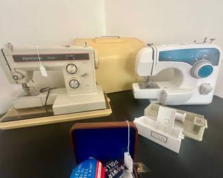 Group of sewing machines - about four in total