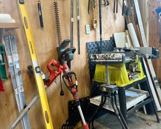 Variety of outdoor tools