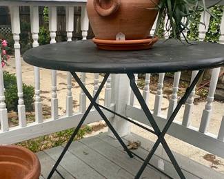 Metal table - 20th C - folds