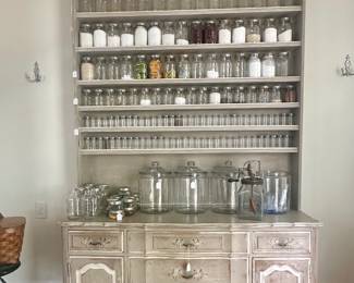 Huge stepback cupboard with many shelves - French in designa