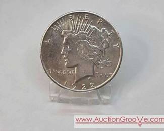 1 1922 Silver Peace Dollar