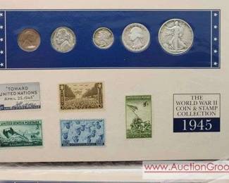 1 WORLD WAR II COIN STAMP COLLECTION.
