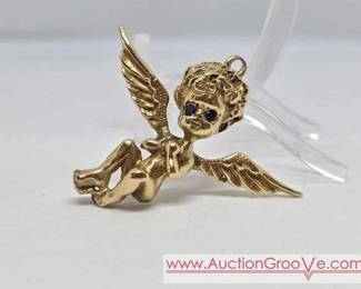 1 14K Gold Angel Pendant 9.7g