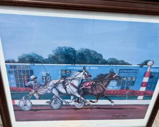 Numbered Wanda Morgan racing print