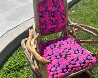 New Mexico designer natural wood armchair-- truly fantastic