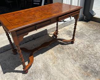 Fine Quality Jacobean style walnut writing desk by Accents Beyond