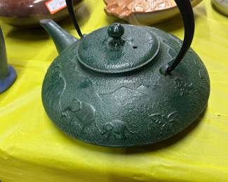 Teavana cast iron teapot with elephant motif