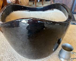 Large ceramic glazed planter