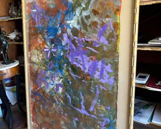 Amy Palmer(1975-2012) New Orleans-- huge watercolor