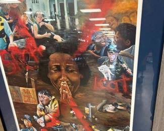 Rare Hurricane Katrina signed and #ed poster