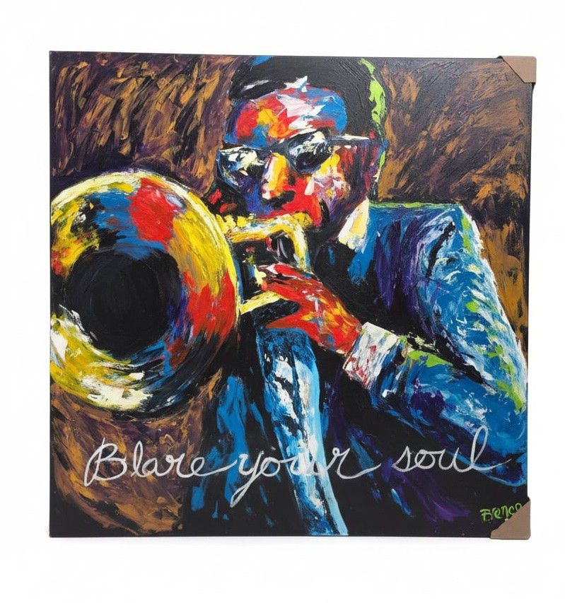 Signed Jazz Musician Art by Brenan