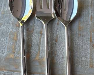 Stainless Steel Flatware and Serving Set