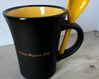 Beta Sigma Phi Mug with Spoon