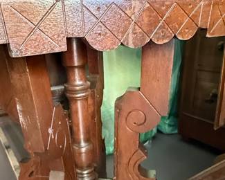 Eastlake Style Marble Top Parlor Tables