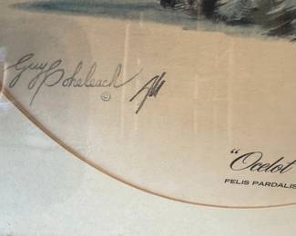 Guy Cohleach "Margay" and "Ocelot" Lithographs (Set of 2)