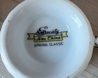 Society Fine China Spring Classic Cup and Saucer Set