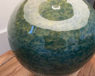 Uttermost Elva Emerald Green Glaze Ceramic Table Lamp Style