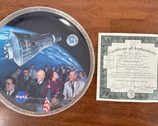 John Glenn 'Flight of Glory' Collector Plate