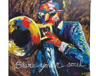 Signed Jazz Musician Art by Brenan