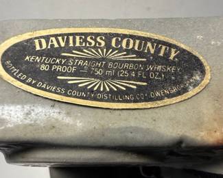 Daviess County 1980 Boston Commemorative Straight Bourbon Whiskey Decanter