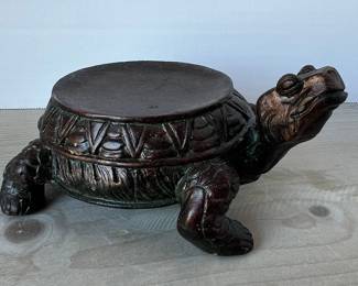 Bronze Turtle Candlestick Holder