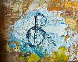 Impressionistic Still Life Oil Painting with Fruit and Vase