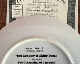 The Country Walking Dress Collector's Plate