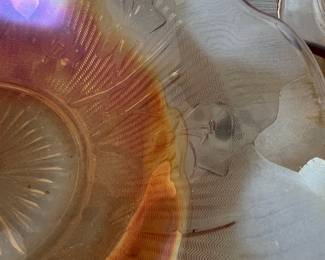 Marigold Carnival Glass Bowl Style