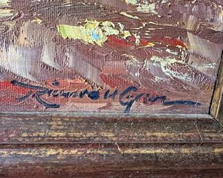 Richard H. Gove Style Cityscape Oil Painting