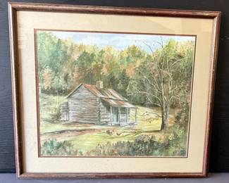 Numbered Print Signed by F. Evans - "The Cabin That Holds the Most Memories"