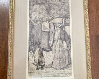 Figurative Etching, Artist Signed and Numbered