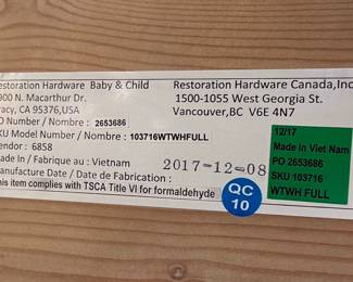 Restoration Hardware Baby & Child Callum Loft Bed