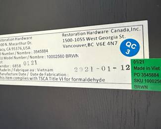 Restoration Hardware Console Table