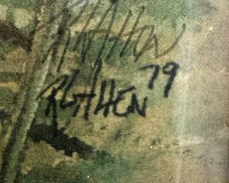 Watercolor Painting of Daffodils by R.L. Allen