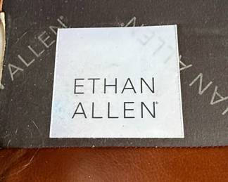 Ethan Allen Brown Leather Loveseat