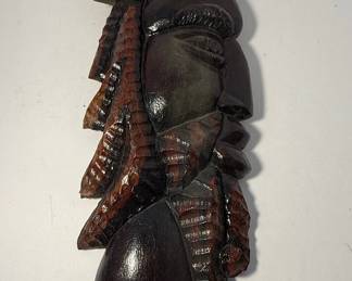 Carved Wooden Figurine - Jamaican Rasta Style