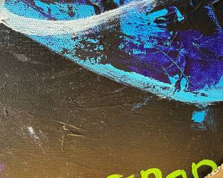 Signed Jazz Musician Art by Brenan