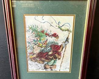 Peggy Abrams Santa Claus Print