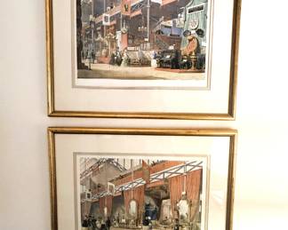 Pair of Vintage Lithographs  $150